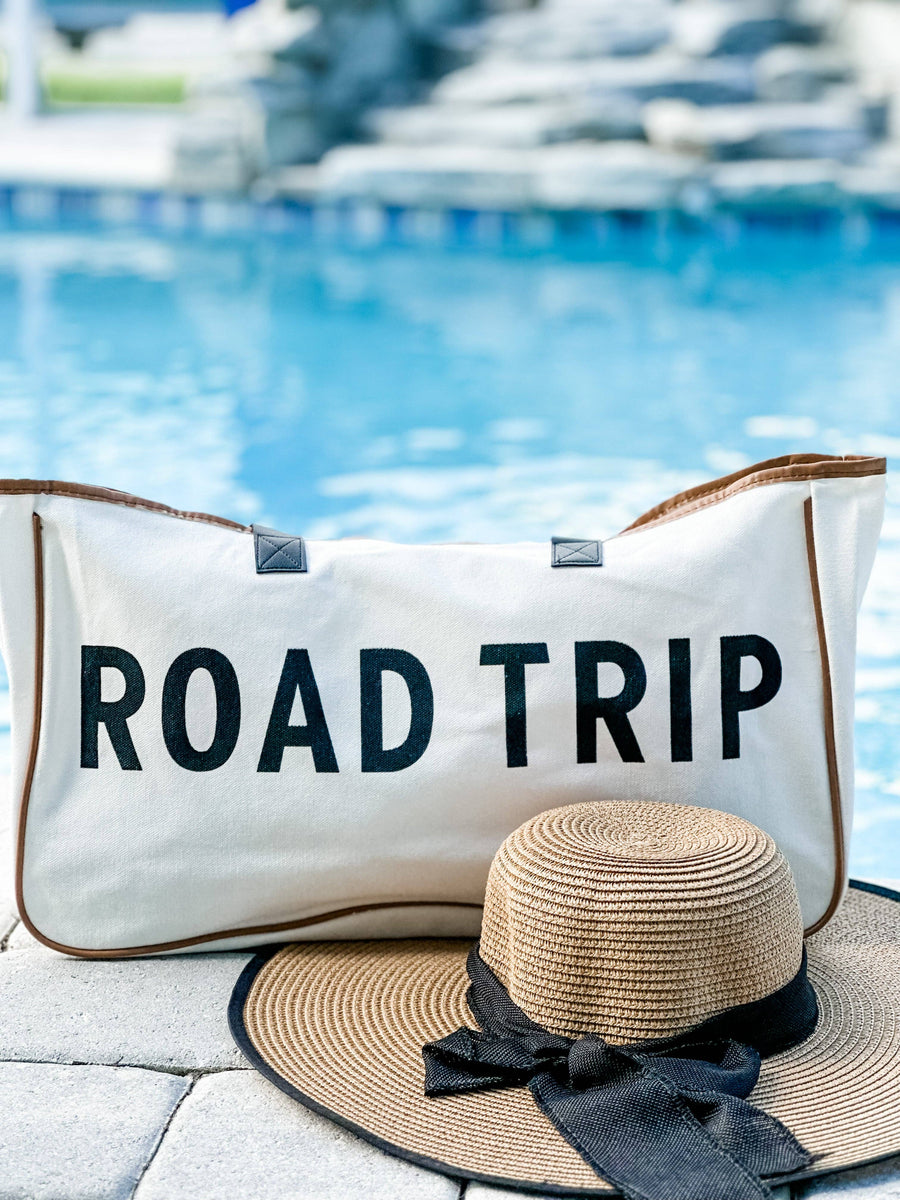 Road trip sales canvas tote