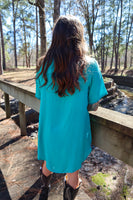 Hold the Reins Lace Detail Hi-Low Top  Jade