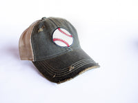 Distressed Baseball Cap Choose from 10 Colors