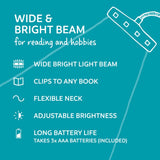 The Really Bright Book Light: Light Gray~In Store