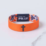 Tap To Pray™ Wristbands - Team Camo - Orange & Grey
