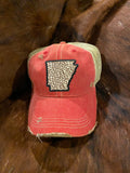 Arkansas Leopard Cap Six Colors