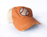 Distressed Baseball Cap Choose from 10 Colors