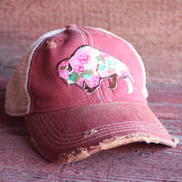 Buffalo Rose Cap Five Colors