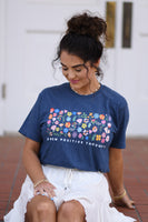 RTS Grow Positive thoughts Floral Tee