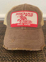 Dude Ranch Resort, Big Fork, Montana Cap Distressed Four Colors