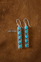 Western Accessories, Western Jewelry, Earrings for Women, Southwestern Jewelry, Western Jewelry Wholesale, Cowgirl Jewelry, Western Wholesale, Wholesale Accessories, Wholesale Jewelry, western boho earrings, silver and turquoise earrings, turquoise stone earrings, turquoise western earrings,  turquoise jewelry, turquoise earrings, western earrings, bar earring, real turquoise earring, real turquoise