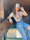 Cowgirl Trick Rider Tee-Color Dust