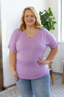 Chloe Cozy Tee - Lavender ~In Store