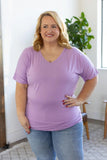 Chloe Cozy Tee - Lavender ~In Store
