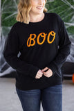 BOO Embroidered Pullover Top