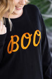 BOO Embroidered Pullover Top