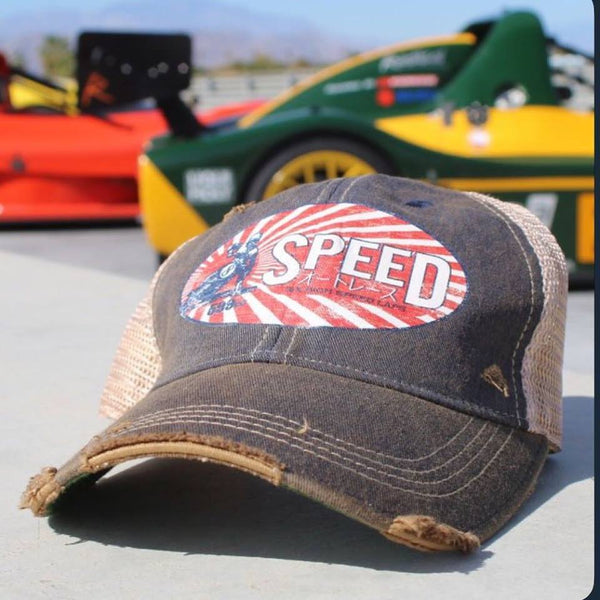 SPEED Vintage Distressed Cap  Three Colors