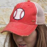 Distressed Baseball Cap Choose from 10 Colors