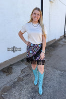 Far Out Fringe Skirt