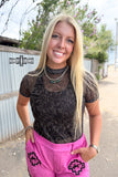 Lariat Mesh Top