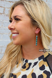 Western Accessories, Western Jewelry, Earrings for Women, Southwestern Jewelry, Western Jewelry Wholesale, Cowgirl Jewelry, Western Wholesale, Wholesale Accessories, Wholesale Jewelry, western boho earrings, silver and turquoise earrings, turquoise stone earrings, turquoise western earrings,  turquoise jewelry, turquoise earrings, western earrings, bar earring, real turquoise earring, real turquoise