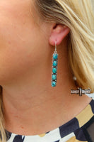 Western Accessories, Western Jewelry, Earrings for Women, Southwestern Jewelry, Western Jewelry Wholesale, Cowgirl Jewelry, Western Wholesale, Wholesale Accessories, Wholesale Jewelry, western boho earrings, silver and turquoise earrings, turquoise stone earrings, turquoise western earrings,  turquoise jewelry, turquoise earrings, western earrings, bar earring, real turquoise earring, real turquoise