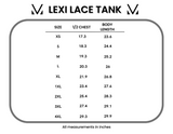 Lexi Lace Tank - Charcoal