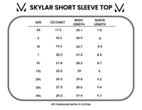 Skylar Short Sleeve Top - White