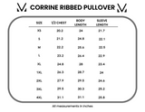 Corrine Ribbed Pullover Top - Black