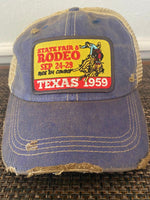 State Fair Rodeo Texas 1959 Cap Distressed