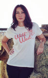 Wild West Bucking Horse Tee Natural