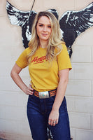 Howdy! Tee- Mustard