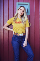 Howdy! Tee- Mustard