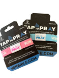 Tap To Pray™ Wristbands - Blue & Pink WWJD