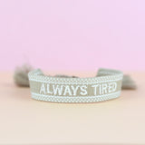 Embroidered Woven Tassel Bracelet