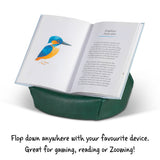 Bookaroo Bean Bag Reading Rest: Turquoise and Purple~In Store