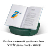 Bookaroo Bean Bag Reading Rest: Orange and Teal~In Store