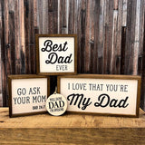 Go Ask Mom Rustic Sign