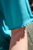 Hold the Reins Lace Detail Hi-Low Top  Jade