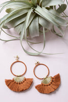 Drop Tassel Fan Earrings Jewelry