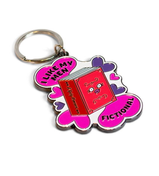 Book Boyfriend Keychain ~ I Like My Men Fictional
