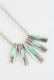 Five-Piece Turquoise Pendant Necklace Jewelry