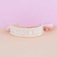Embroidered Woven Tassel Bracelet