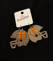 FS 1.5" Varsity Letter Leopard Helmets ~ In Store