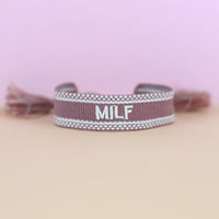 Embroidered Woven Tassel Bracelet