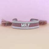 Embroidered Woven Tassel Bracelet