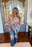 BOHO Crochet Knit Top