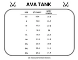 Ava Tank ~ Blue Liberty Stars