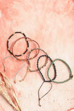 Stackable Bead & Woven Cord Bracelet Jewelry
