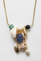 Stone Gem Charm Pendant Necklace Jewelry