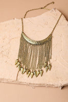 Tribal Tassel Arrow Necklace Jewelry