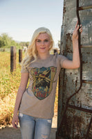 Steer with Tom Thumb Hat Tee