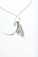 Turquoise Charm Necklace Jewelry
