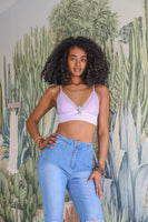 Waistband Loop Lace Brami Bralette Small / Lilac